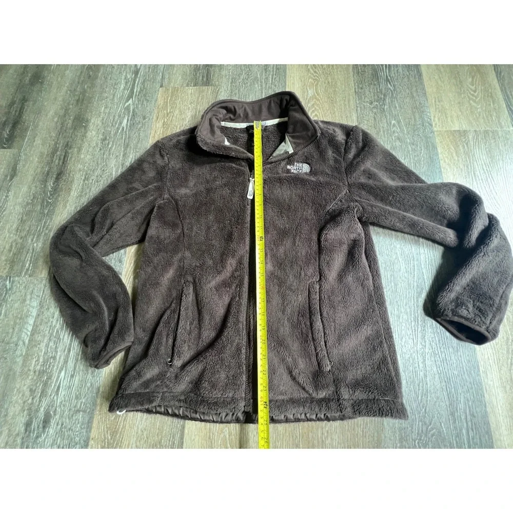 The North Face Osito Fleece Jacket Womens Large Brown Full Zip High Pile Soft